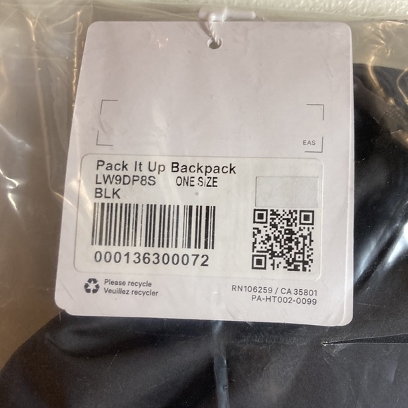 🔥Lululemon Pack it Up Backpack 21L Black - Picture 8 of 8